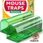 2 Pack Hmane Mouse Trap, Mouse Traps Live Catch and Release Rodents, Easy to ...