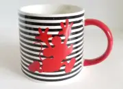 Disney Mickey Mouse & Friends Striped Mickey Silhouette Oversize Mug 26 oz Soup
