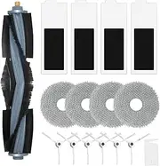 Accessory Set for Ecovacs Deebot T20 Omni / T20e Omni Vacuum Cleaner Parts, 1 Main Brush, 6 Side Brush, 4 Mop Pads, 4 HEPA Filters, 1 Cleaning Brush