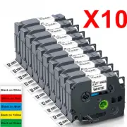 5/10PK 231 12mm Laminated Label Tape for Brother P-Touch PTH110 Label Maker New