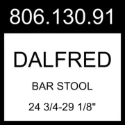 IKEA DALFRED Bar Stool Birch 24 3/4-29 1/8" 806.130.91