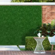 Costway12 Pieces 51 x 51cm Artificial Grass Wall Panels Faux Green Moss Panels