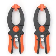 6-1/4 Inch / 9 Inch Woodworking Spring Clamps Ratchet Mechanism Rapid Clamping Plastic Clamp Clips for Carpentry Project