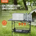 Portable Folding Camping Table Lightweight Aluminum Steel Side Table with