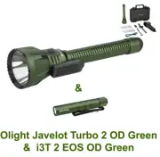 Olight Javelot Turbo 2 OD Green 1500M Long Range Flashlight & i3T 2 EOS OD Green