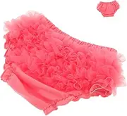 [WRITWAA] Baby Girls Cotton Shorts Diaper Cover Tulle Ruffle Bloomers for Newborns Toddlers Infants Breathable Comfortable