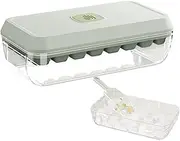 Ice Trays for Freezer - -Type Ice Maker Container Mold - Easy Release Making Mold with Lid and Bin for Fruit, Soda, Cocktails, Whiskey
