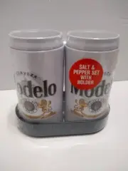 NEW Cerveza (beer) Modelo Salt & Pepper Shakers. Mini Cans 1 Set Great Gift!
