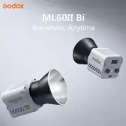 Godox ML60II BI 2800K -6500K LED Video Light Silent Mode Portable Brightness