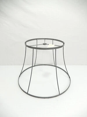 New Custom ARO Wire Round Bell Lamp Shade Frame. 10 - 14 - 10". LS-041