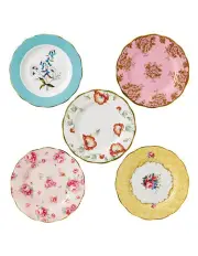 [Royal Albert] 100 Years 20cm Set of 5 1950 1990s Plates