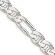 26 Inch Sterling Silver 8.75mm Figaro Anchor Chain
