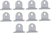 iplusmile 10pcs String Awning Hook Tarp Handle Door Poles Griddle Cords Trailer Straps Hooks Ratchet Bungee Camper Awnings for Decks Coat Hangers Clothes Racks Aluminum Alloy Silver