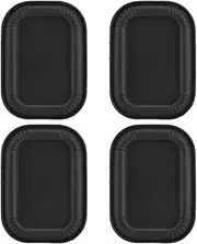 Bass Speaker Passive Radiator, 4Pcs Speaker Vibration Plate Oval Auxiliary Rubber Vibration Plate Subwoofer Diaphragm DIY Repair(Black)
