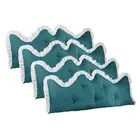 SOGA 4X 120cm Blue-Green Princess Bed Pillow Headboard Backrest Bedside Tatami S