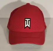 Nike Dri-FIT Tiger Woods Heritage86 Perforated Red Golf Hat Size S/M CW6792-687
