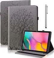 Case for Xiaomi Pad 6 11 Inch with Stylus Pen, Premium PU Leather Protective Book Cover with Stand Function Document Slots for Xiaomi Pad 6/Pad 6 Pro 11 Inch (Grey)