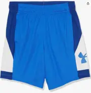Under Armour Girls XS - Baseline 6" Basketball Shorts Blue New Youth