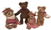Boyds Bears Lot of 4 Prudence Bearimore 912053 - Addington 570105 - Eudemia Q Qu