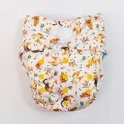 Monarch Ultimate Wipeable Cloth Nappy with Hook and Loop Closure, Bush Buddies