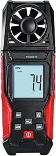 Digital Anemometer Wind Speed Meter (0.3-30 m/s) Air Velocity & Temperature Measurement m/s | km/h | ft/m | Mile/h | Knots with Backlight Display, Data Hold, Max/Min Functions