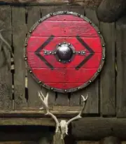Battle warrior wooden shield Viking round shield armor Templar shield Halloween
