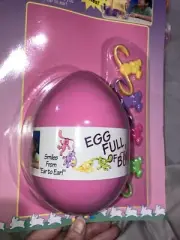 Egg Full of Bunnies Barrel Monkeys Easter Basket Toy Fine Motor Game New 16 Pc