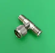(10 PCS) Mini UHF T TYPE 1 Male to 2 Female Connector - USA Seller