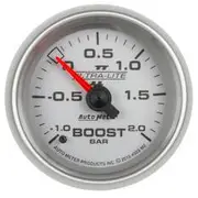 Autometer Ultra-Lite II Boost/Vacuum Gauge Mechanical - 10 Feet, -1/+2 Bar, 2 1/16 Inch, AU4903-M2