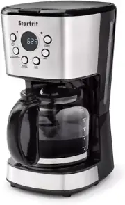 Programmable Drip Coffee Maker - 12 Cups - LCF Display - Stainless Steel Design