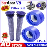 4Pack Filter Kit For Dyson V8 Animal V8 Absolute V8 Origin V8 Fluffy V8 Extra