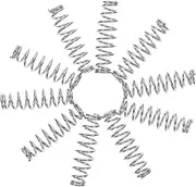 FUNOMOCYA Garden Pruner Spring Replacement 10 Small Springs for Pruning Shears Tree Cutting Tools Made from Steel