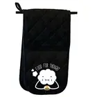 Food For Thought - Novelty Double Mitt Oven Gloves Double Kitchen Chef BBQ Mitts
