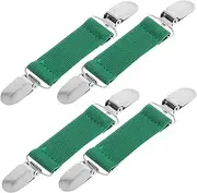 Happyyami Adjustable Elastic Pant Clip 4 Pack Waistband Tightener for Jeans Dress Clips Back Cinch Windproof Waterproof