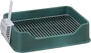 STARTIST Pet Dog Toilet, Puppy Training Tray, Indoor Dog Potty Tray Bedpan, Indoor Cats Reusable Potty Training Pad for Apartment, Green