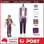 New Frozen 2 Prince Queen Kristoff Cosplay Costume Halloween Party Outfit Adult