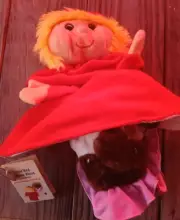 Vintage Caltoy Little Red Riding Hood & Wolf Reversible Two In One Puppet W Tags