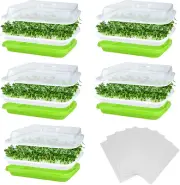 Large Capacity Seed Sprouter Tray for Healthy Wheatgrass Growth