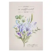 Small Handy Scripture Notepad for Women: Grace is Sufficient - 2 Cor. 12:9