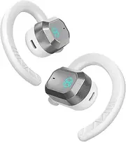 [Edifier] Air 2 Over Ear Buds with Ear Loops Wireless Bluetooth 5.3, Open Ear Earbuds with Boosted Bass, Built-in ENC Mic, 28H Playtime, 11 RGB Light, Silicone Earhook for Workout Running Gaming - White