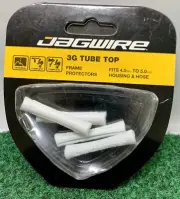 Jagwire 3G Tube Top Frame Protectors Fits 4.0 to 5.0mm Housing & Hose White (4)