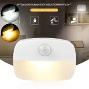 LED Motion Sensor PIR Light Cordless Battery Powered Night Light Closet Stair HG