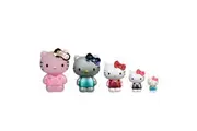 Hello Kitty and Friends 50th Anniversary Nesting Figures - Five Figures 6 to 2 Each with a Unique Finish - 5 Decades of Friendship - Officially Licensed Sanrio Product from Jazwares