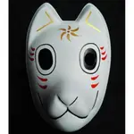 【洛洛精品】螢火之森 阿金手繪面具 日本狐狸妖狐和風全臉面具塑膠款