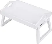 Tray Table with Foldable Legs Multi-Purpose Breakfast Serving Tray Bed Table Snack Laptop Desk Efficency