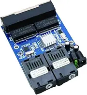 KGDSFG Gigabit Ethernet Switch Fiber Optic Converter ABS 2 Fiber Optic Ports 4 RJ45 Port Media Converter PCBA Board Ethernet Switch Singlemode Simplex