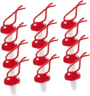 Wool Felt Mushroom Ornaments 12pcs Kit for DIY Craft Wedding Decorations