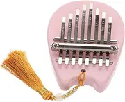 NOLITOY Mini Kalimba Thumb Piano for Beginners Stylish Pink Acrylic Finger Harp Portable Musical Instrument for Easy to Play Diverse Sound Range
