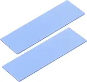 uxcell 2 Pack Thermal Pad 3.6W/m.K Insulated Heat Resistant High Temperature Resistant Silicone Cooling Pads 70x22x1.5mm for Laptop Computer Radiator, Blue