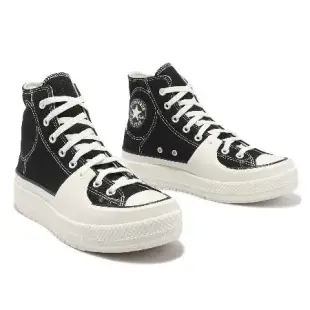 Converse 厚底帆布鞋 Chuck Taylor All Star Construct HI 高筒 男女鞋 白黑 A05094C